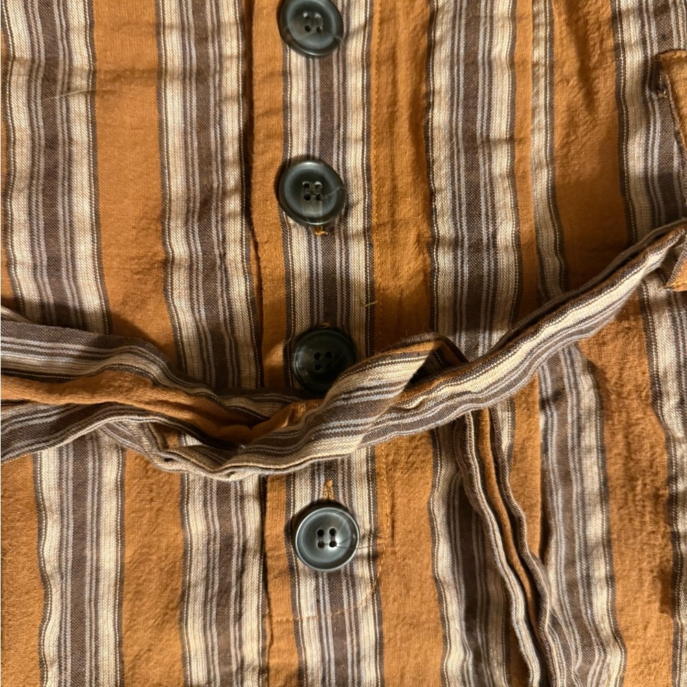Sold! Miami- Striped Button-Front Skirt - Picture 2 of 5